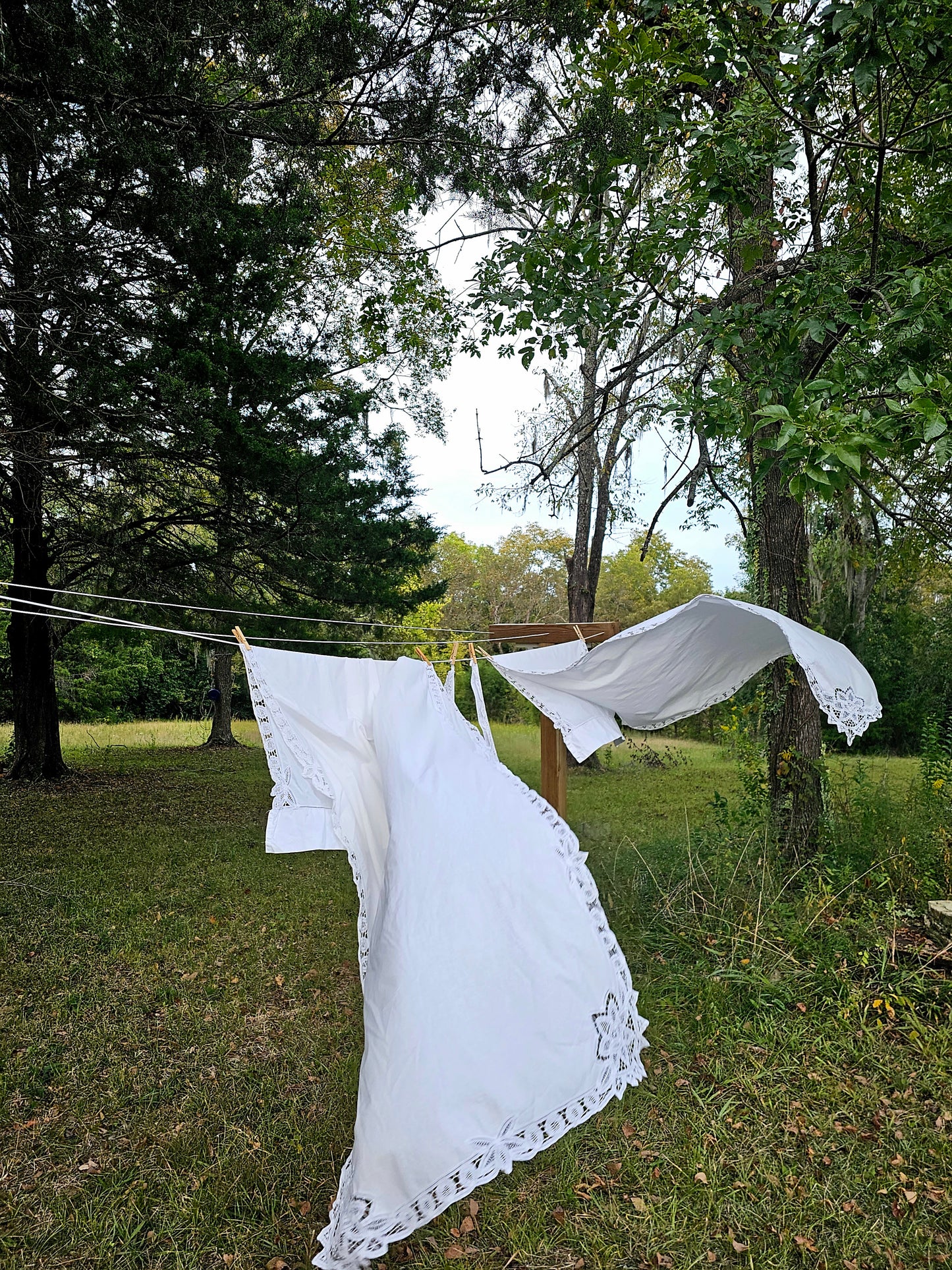 Vintage curtains white lace Battenberg Battenburg set of 2 tie backs long panels rod pocket cotton granny shabby Victorian country farmhouse