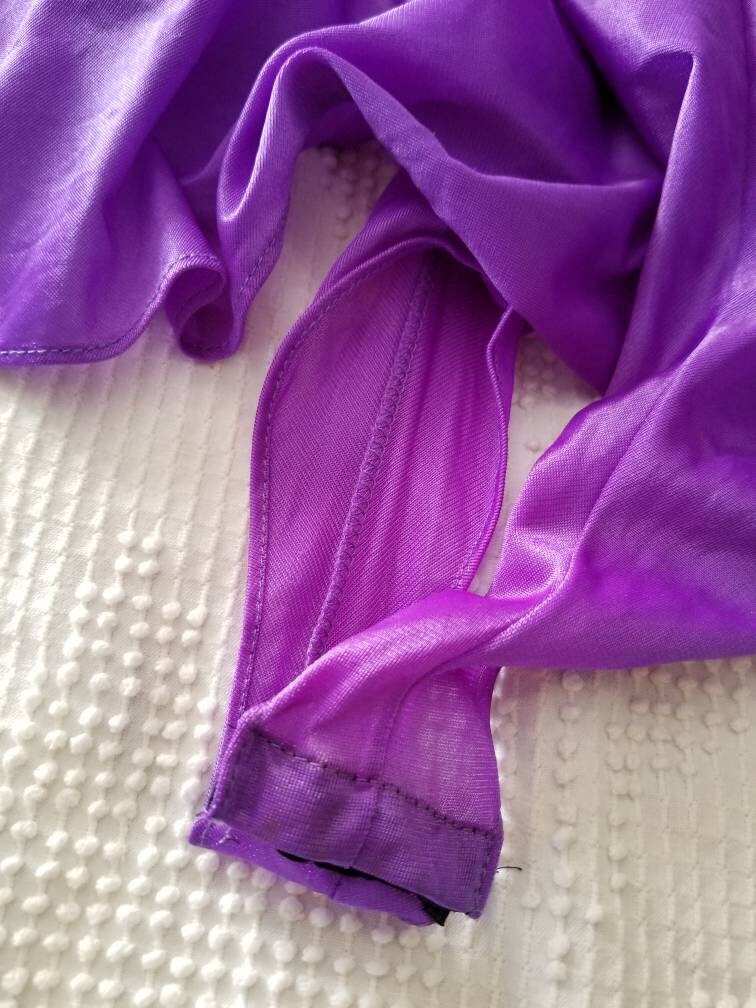 Vintage teddy, lingerie, purple, black, 42, lace, sexy, 70s, nylon, romper, babydoll, racy, plunge, sheer, honeymoon, wedding, romantic