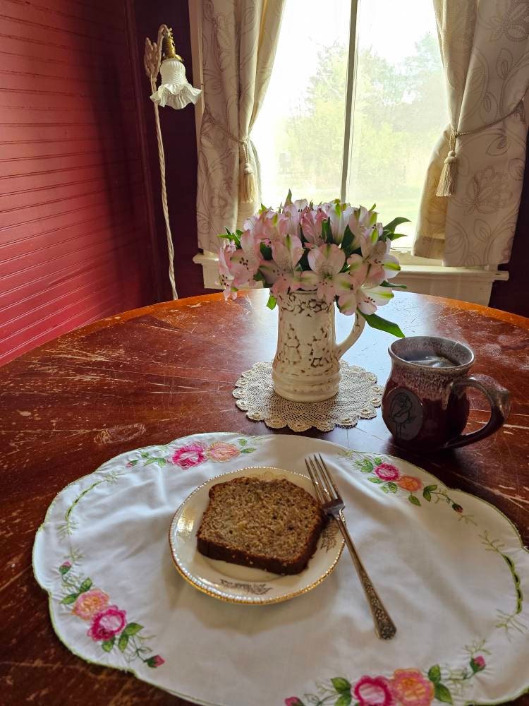 Vintage placemats, set of 5 floral rose embroidered oval pink green cutwork granny shabby chic cottagecore country farmhouse grandmillennial