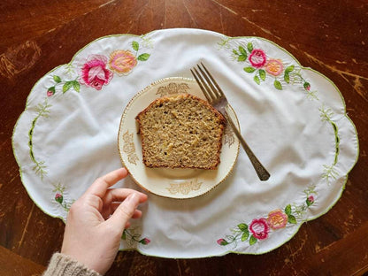 Vintage placemats, set of 5 floral rose embroidered oval pink green cutwork granny shabby chic cottagecore country farmhouse grandmillennial